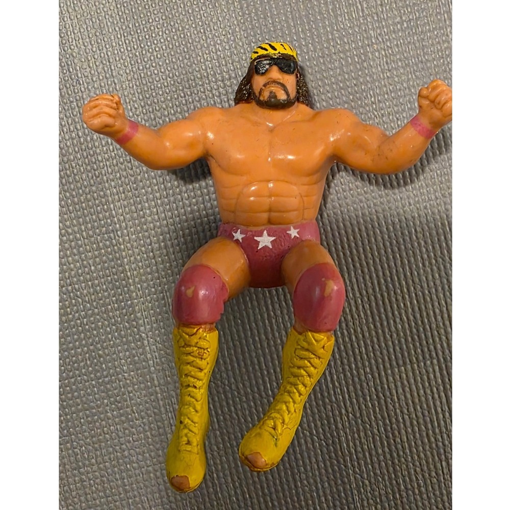 Vintage 1985 Titan Sports WWF Macho Man Randy Savage Thumb Wrestler